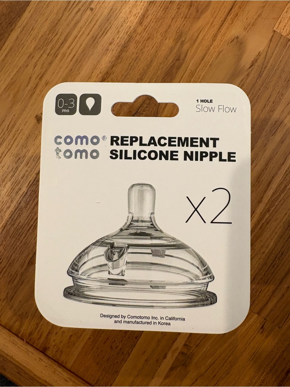 Como Tomo Replacement Nipple - SLOW, NWT